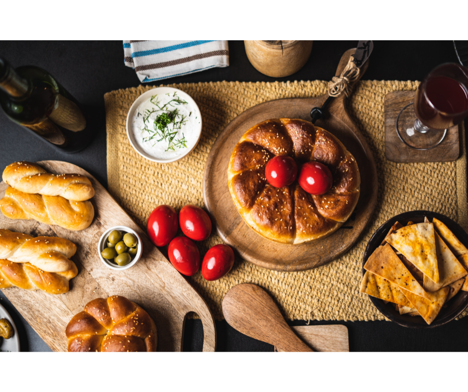 Mesa posta com os sabores da Páscoa